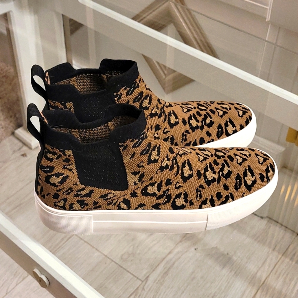 Animal Print High-tops Slip-On